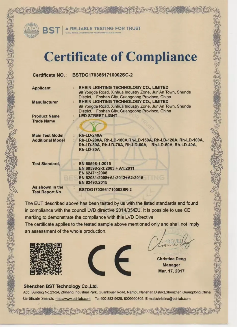 CE certificate