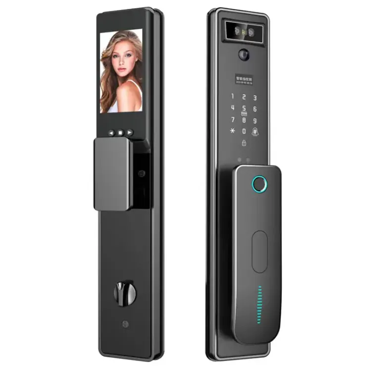 Tuya Smart WiFi Digital Code Card Fingerprint Face Scene Smart Door Lock For Home