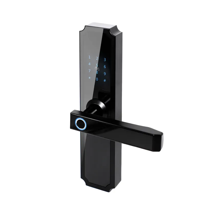 Security Electronic Handle Tuya Wifi Keys Fingerprint Password Smart Locks