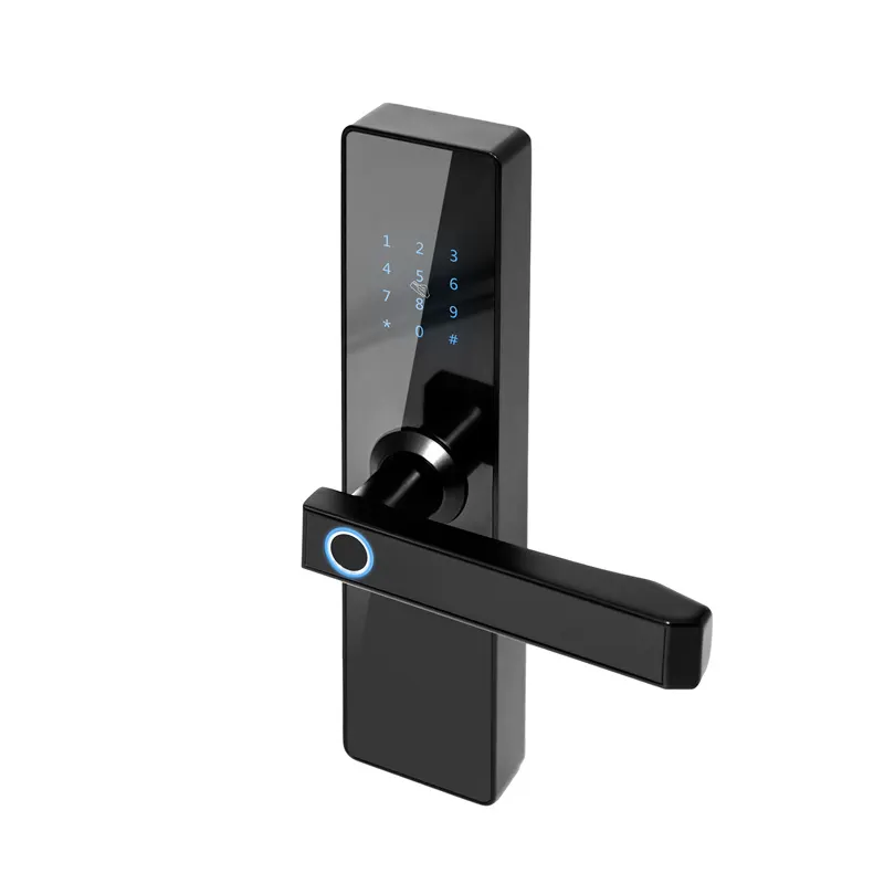 Security Electronic Handle Tuya Wifi Keys Fingerprint Password Smart Locks Featured Image