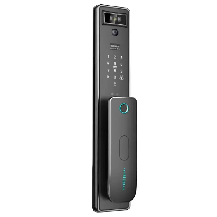 Waterproof WIFI APP Semi-Conductor Fingerprint Smart Door lock with Face recognition